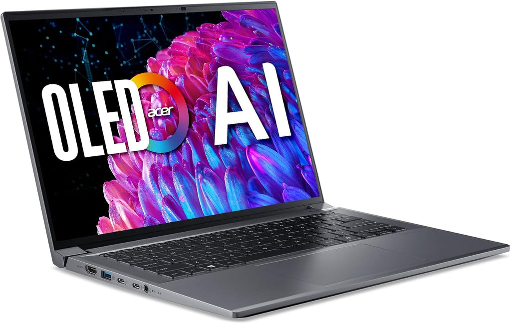 Acer Swift X 14 Laptop | 14.5' OLED 2880 x 1800 120Hz Calman Verified | Unlock AI Experiences | Intel Core Ultra 7 Processor 155H | NVIDIA GeForce RTX 4060 | 16GB LPDDR5X | 1TB SSD | SFX14-72G-77NJ