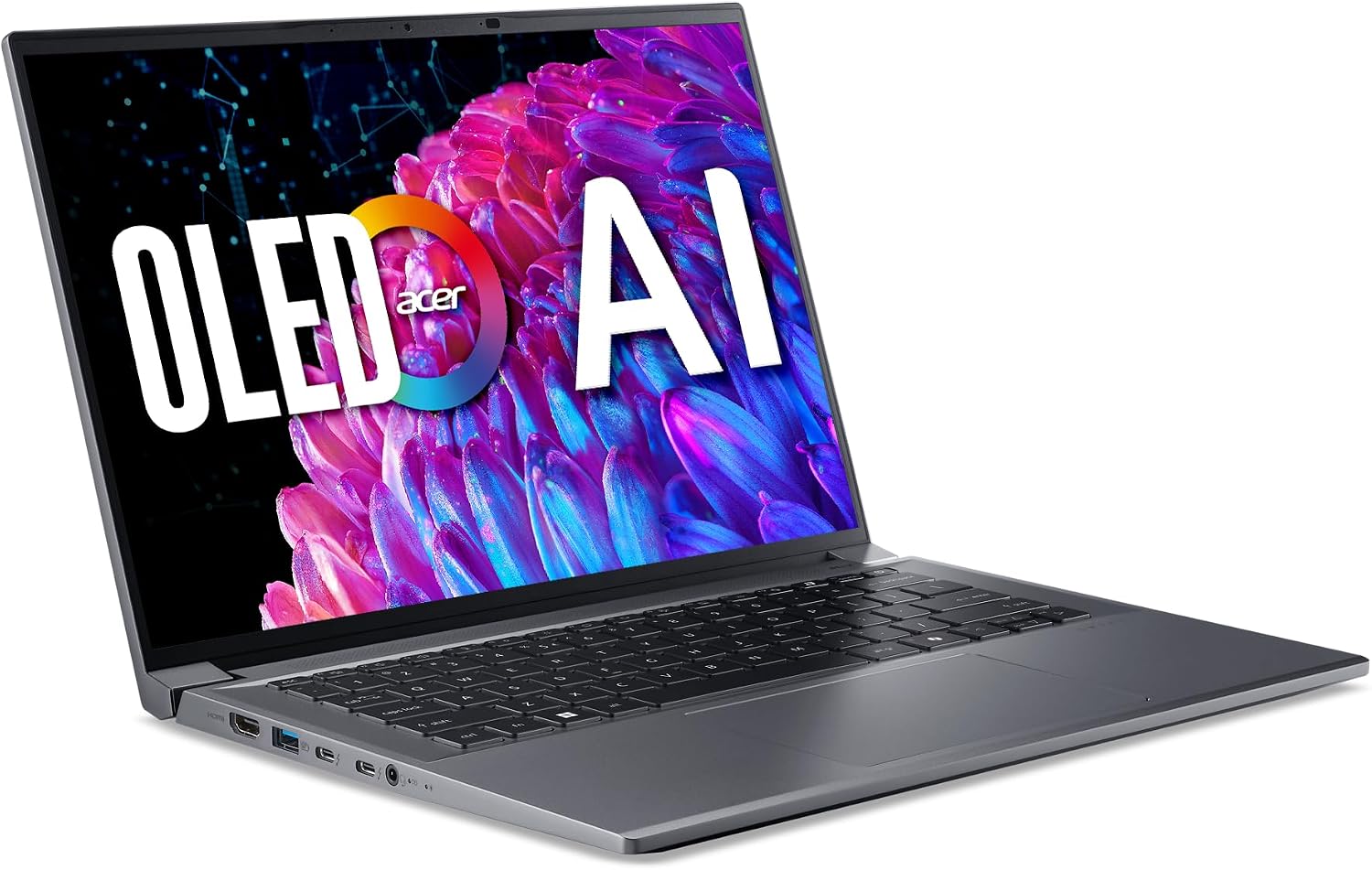 Acer Swift X 14 Laptop | 14.5' OLED 2880 x 1800 120Hz Calman Verified | Unlock AI Experiences | Intel Core Ultra 7 Processor 155H | NVIDIA GeForce RTX 4060 | 16GB LPDDR5X | 1TB SSD | SFX14-72G-77NJ