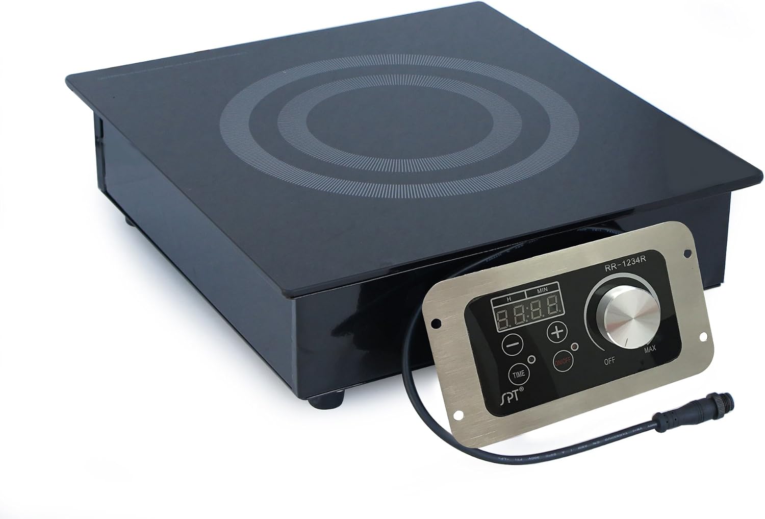SPT RR-1234R 1400W Built-In Radiant Cooktop (Commercial Grade), Black