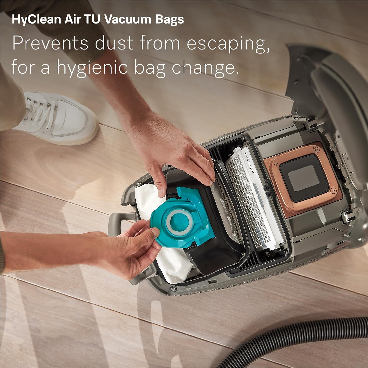 NEW Miele Guard L1 Bagged Canister Vacuum Cleaner with AirClean Filter, Electro Plus Floorhead, AllTeQ Universal Floorhead, LED Display Panel, in Nordic Blue/Space Grey