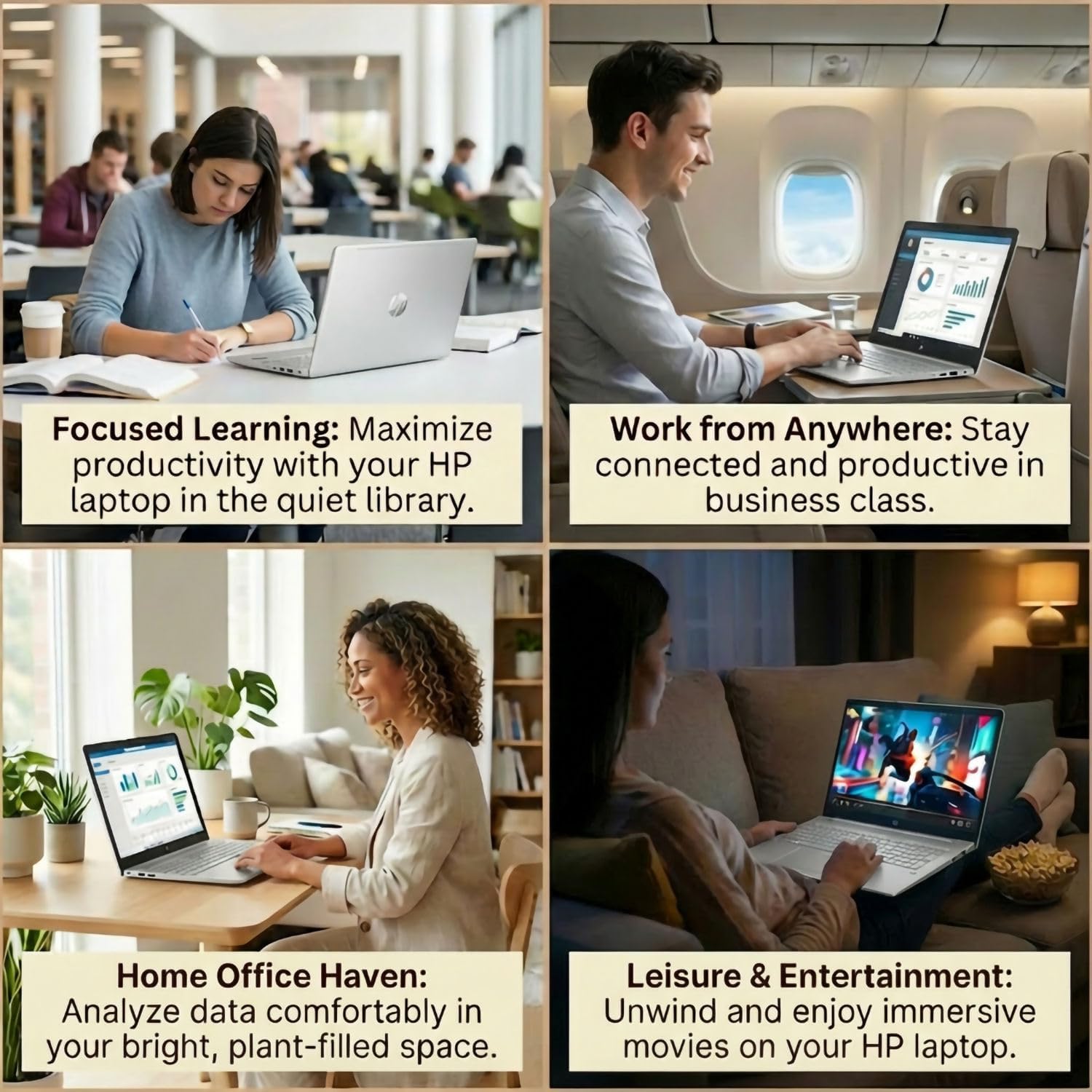 HP 15.6' Business&Student Laptop Computer, 2025/2026 Edition, Copilot AI, Intel Dual Core Processor Series, 16GB RAM, 512GB SSD, Ethernet & SD Card Reader, Up to 9 Hours Battery Life, Windows 11 Pro
