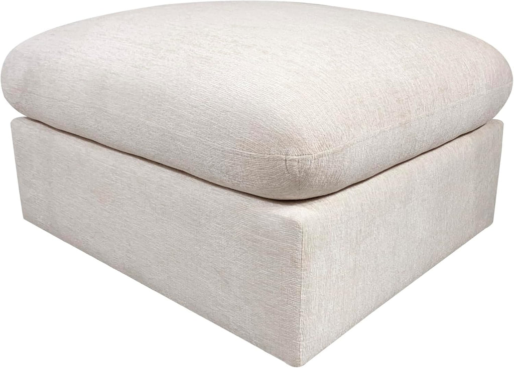 Ball & Cast 116' Oversized Modular Sectional Sofa,Large Chenille Upholstered Couch L-Shaped 7 Seat with Movable Ottoman & 2 Pillows,Comfty Sectionals W/Cup Holders & USB Ports,for Living Room,Beige