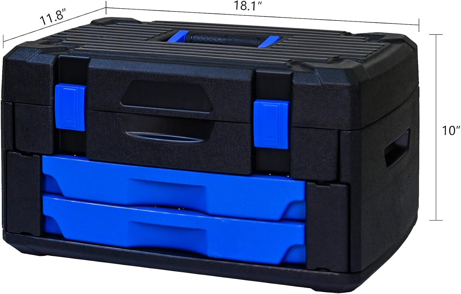 266-Piece Mechanic's Tool Kit | Portable Locking Tool Box with Detachable Drawers | Carbon Steel All-in-One Hand Tool Set for Auto, Home & DIY Repair