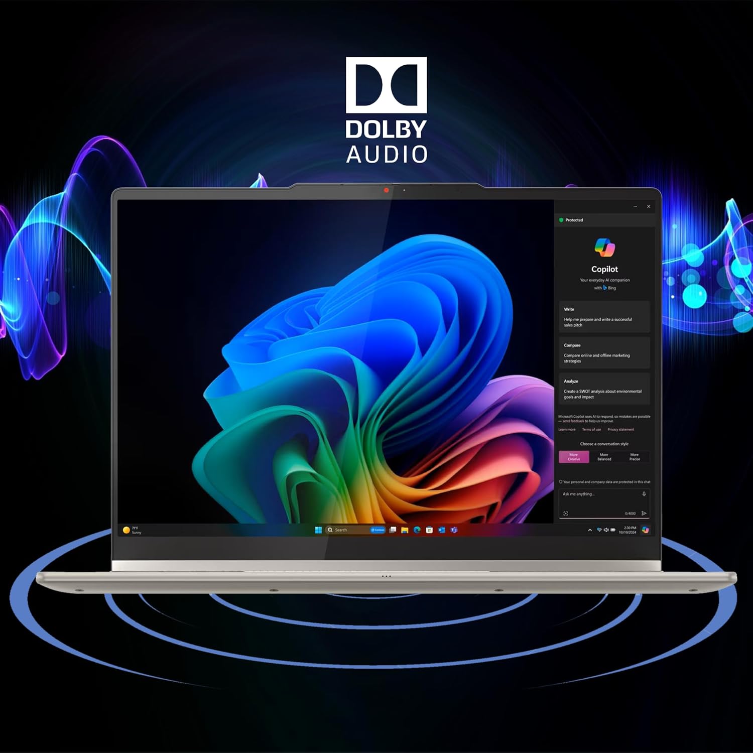 Lenovo Yoga 7 2-in-1 Laptop 14' WUXGA OLED Touch (100% DCI-P3, 600nits HDR) AMD 6-core Ryzen AI 5 340 (Up to 50 Tops) 16GB RAM 2TB SSD for Creator Business Professional Win11 ICP Hub w/Copilot AI