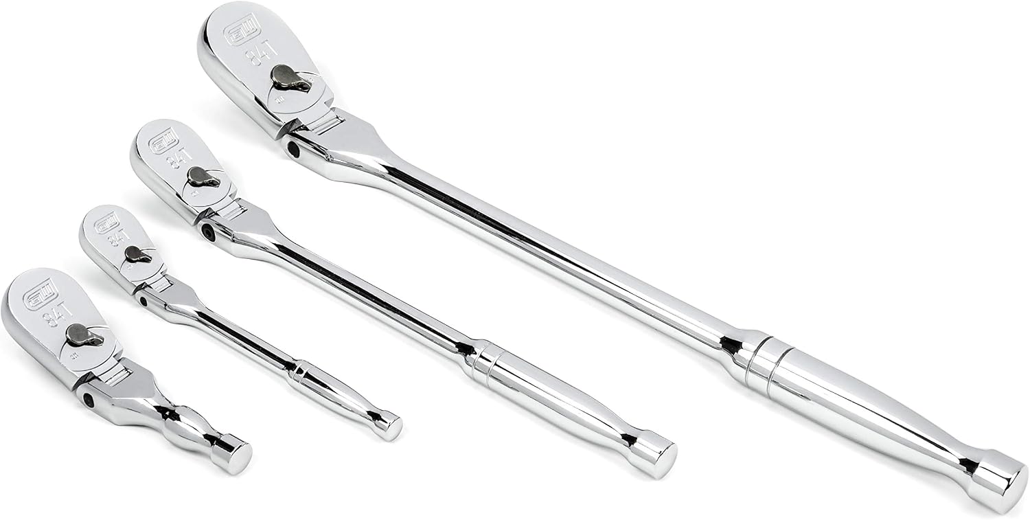 GEARWRENCH 4 Pc. Flex Handle RATCHET SET, 84T - 81230A-07