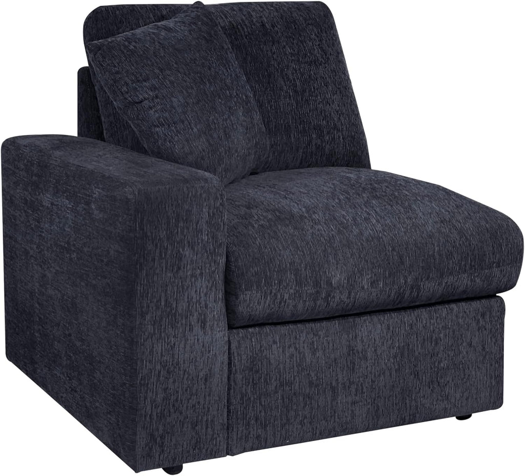Ball & Cast 146' Oversized Modular L-Shaped Sectional Sofa,Large Chenille Upholstered Couch 8 Seat with Movable Ottoman&2 Pillows,Comfty Sectionals W/Wide Armrest&Deep Seat,for Living Room,Dark Gray