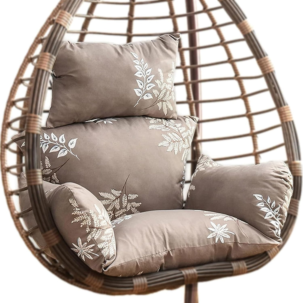 Swing Egg Chair Cushion,New Thickened Hanging Egg Chair Cushion,Large Soft Seat Cushion Washable Rocking Chair Cushion for Indoor Bedroom Garden Backyard,Easy to Clean (Color : B)