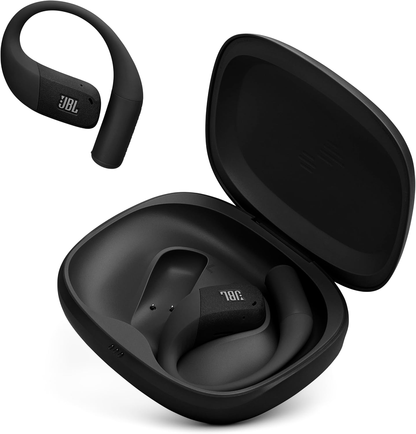 JBL Endurance Zone - True Wireless Open-Ear Sport Headphones with 4 mics for Crisp, Clear Calls, Water & dust Proof (IP68), and Up to 32 Hours of Playtime, Plus Speed Charge (Black/Grey)