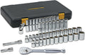 GEARWRENCH 49 Pc. 1/2' Drive 6 Pt. 120XP Mechanics Tool Set, Standard & Deep, SAE/Metric - 80700P