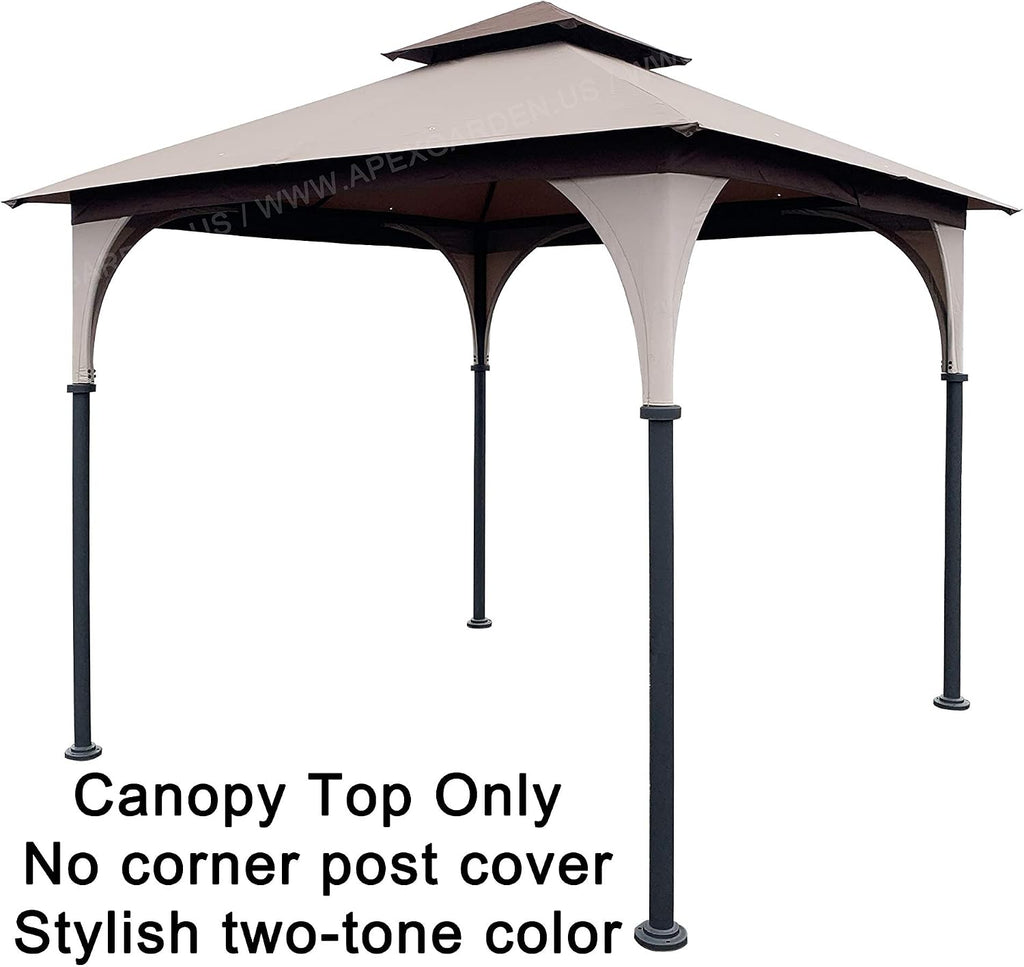 APEX GARDEN Replacement Canopy Top for 8' x 8' Gazebo #L-GZ375PST, L-GZ375PST-3