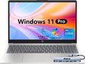 HP 15.6' FHD Touch Laptop, Intel i5, 32GB RAM, 1TB SSD, Windows 11 Pro, Wi-Fi 6, Flagship Business Laptop Bundle with Docking Station – Natural Silver