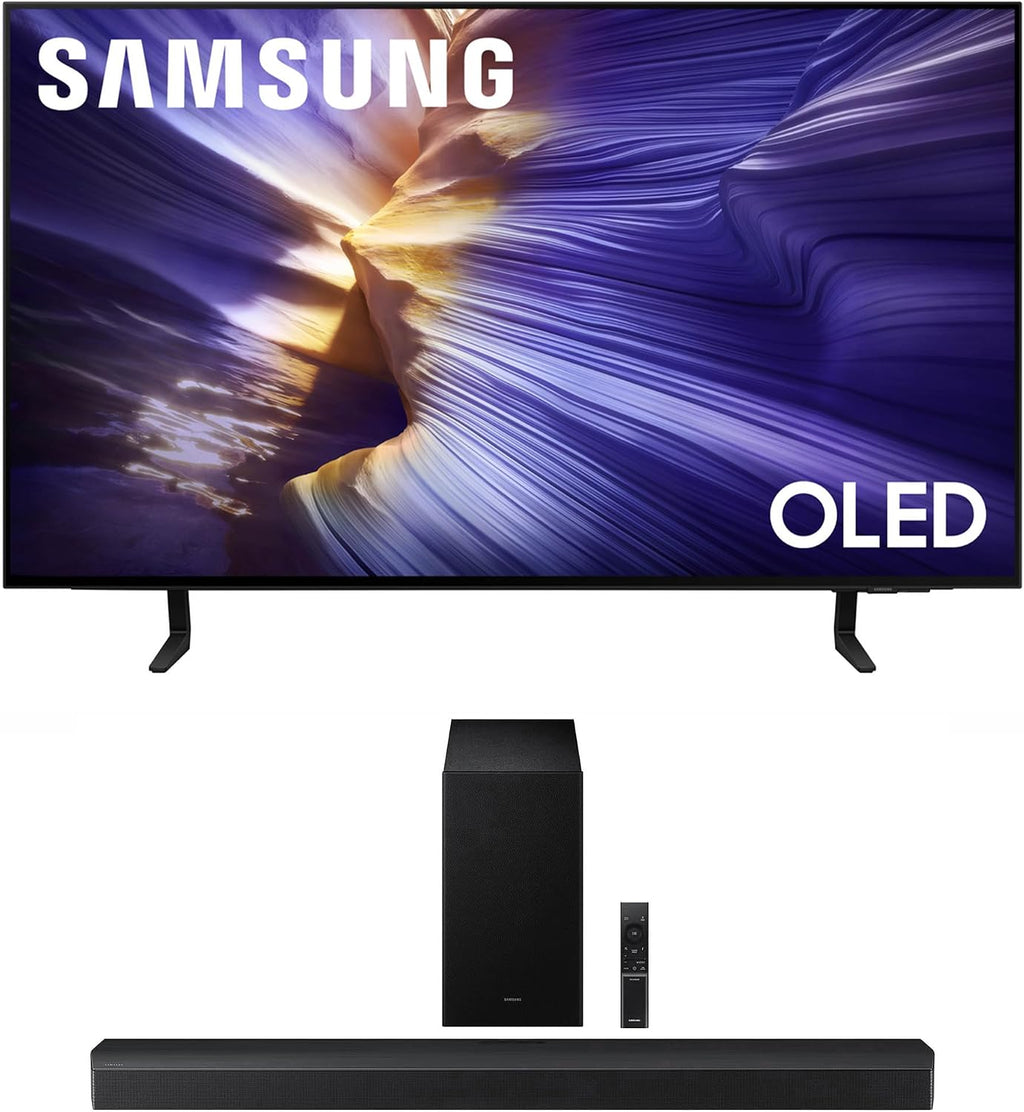 Samsung QN42S90FAEXZA 42 Inch 4K OLED Smart TV with a HW-B750F B Series Soundbar 5.1 Ch and Subwoofer (2025)