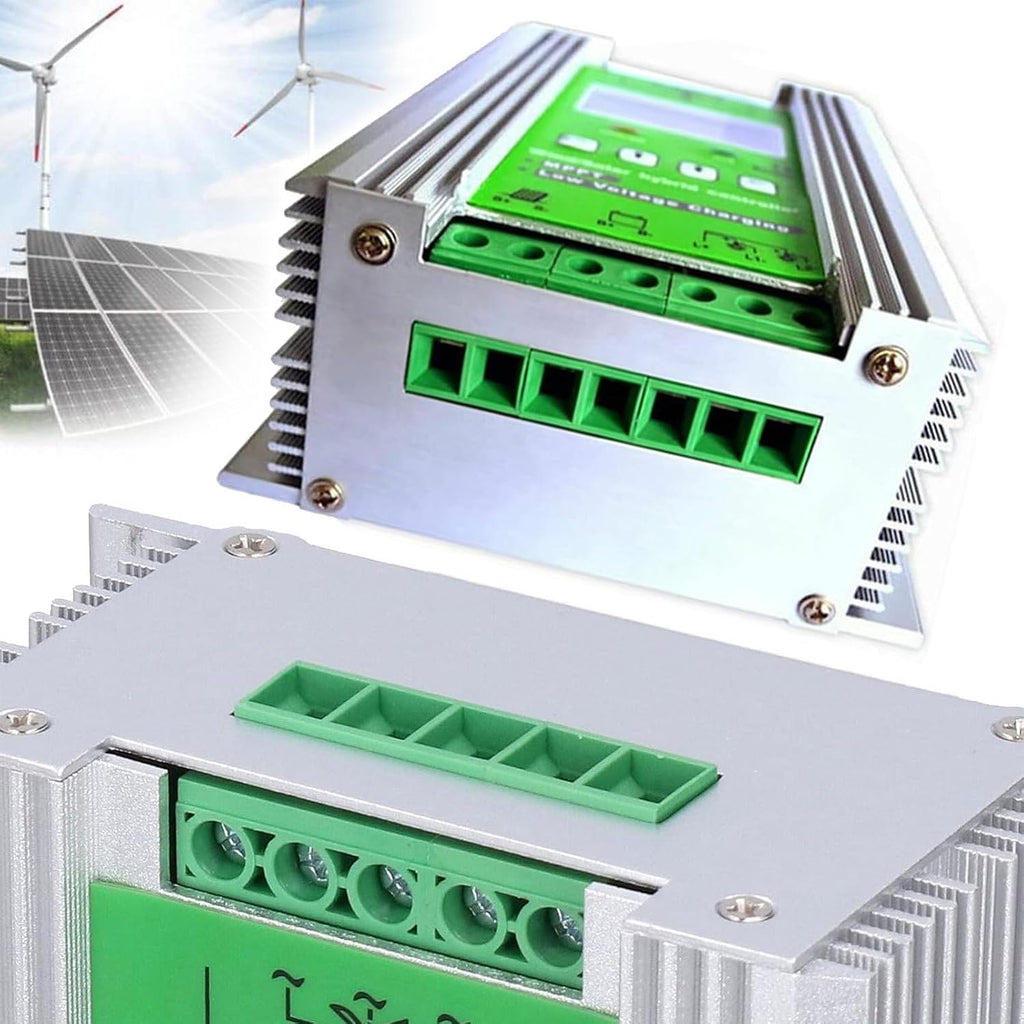 MPPT Hybrid Charge Controller 3000W for Wind Turbine Generator & Solar Panel with LCD Display & Dump Load, Wind Solar Auto Regulator,48V