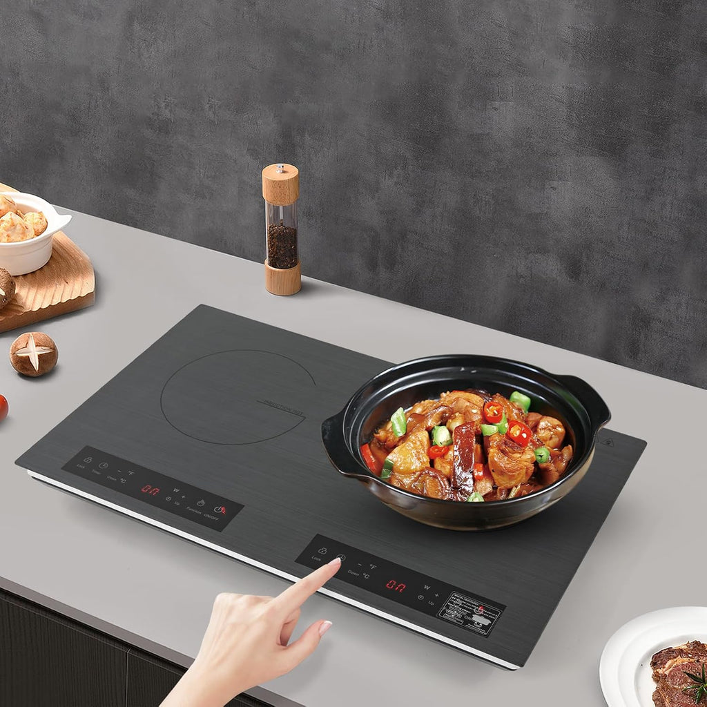 Induction Cooktop,Portable Induction Cooktop Countertop Burner,Professional Countertop Induction Cooktop with Timer, 0-3H,Overheating Protection (4000W)