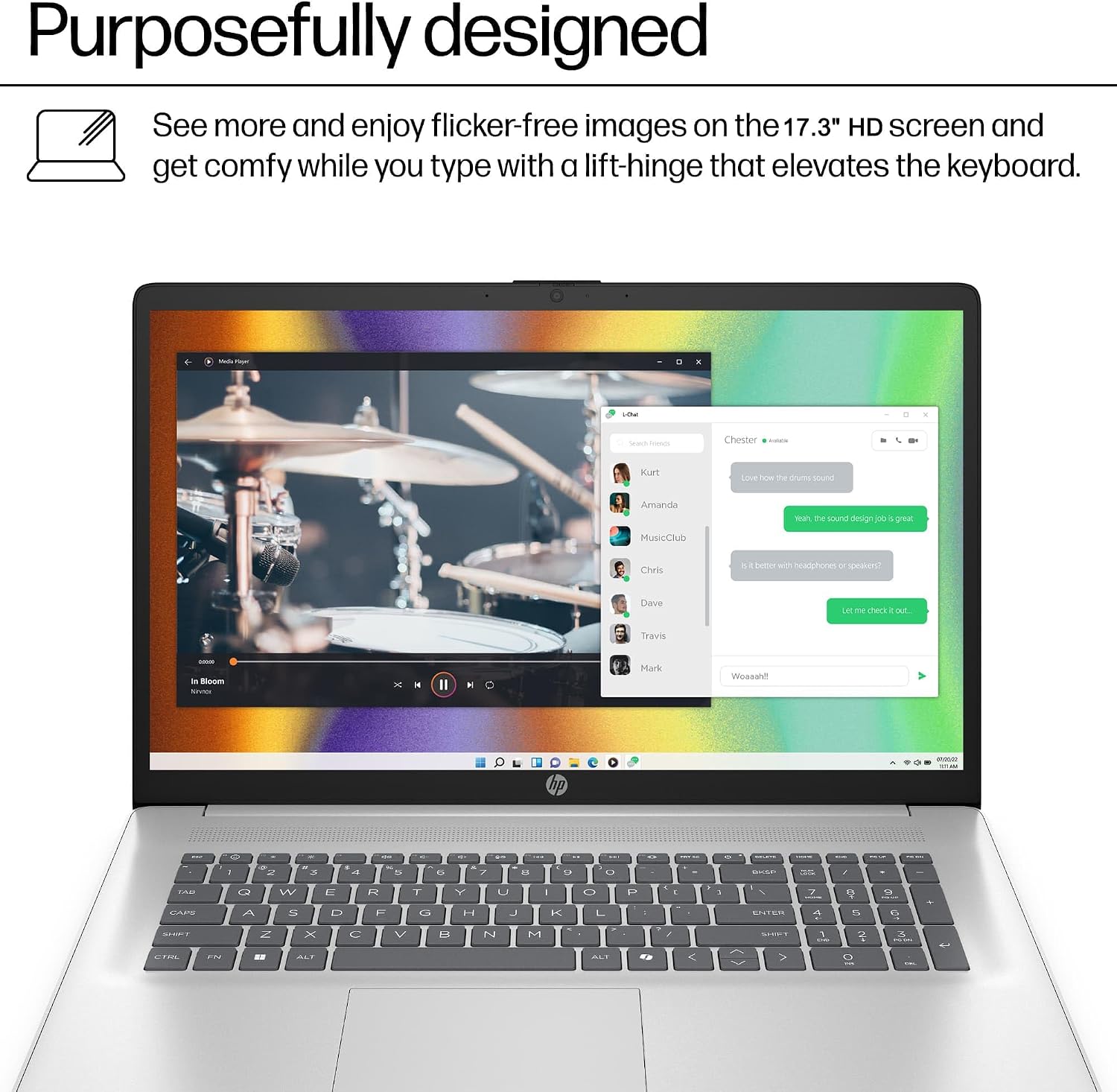 HP 17 Laptop AI PC (17.3' HD+ Touchscreen, Intel 12-Core Ultra 5 225U (> i7-1355U), 16GB DDR5 RAM, 512GB SSD) for Business, Home, Students, Backlit, Fingerprint, Webcam, Win 11 Home, Silver