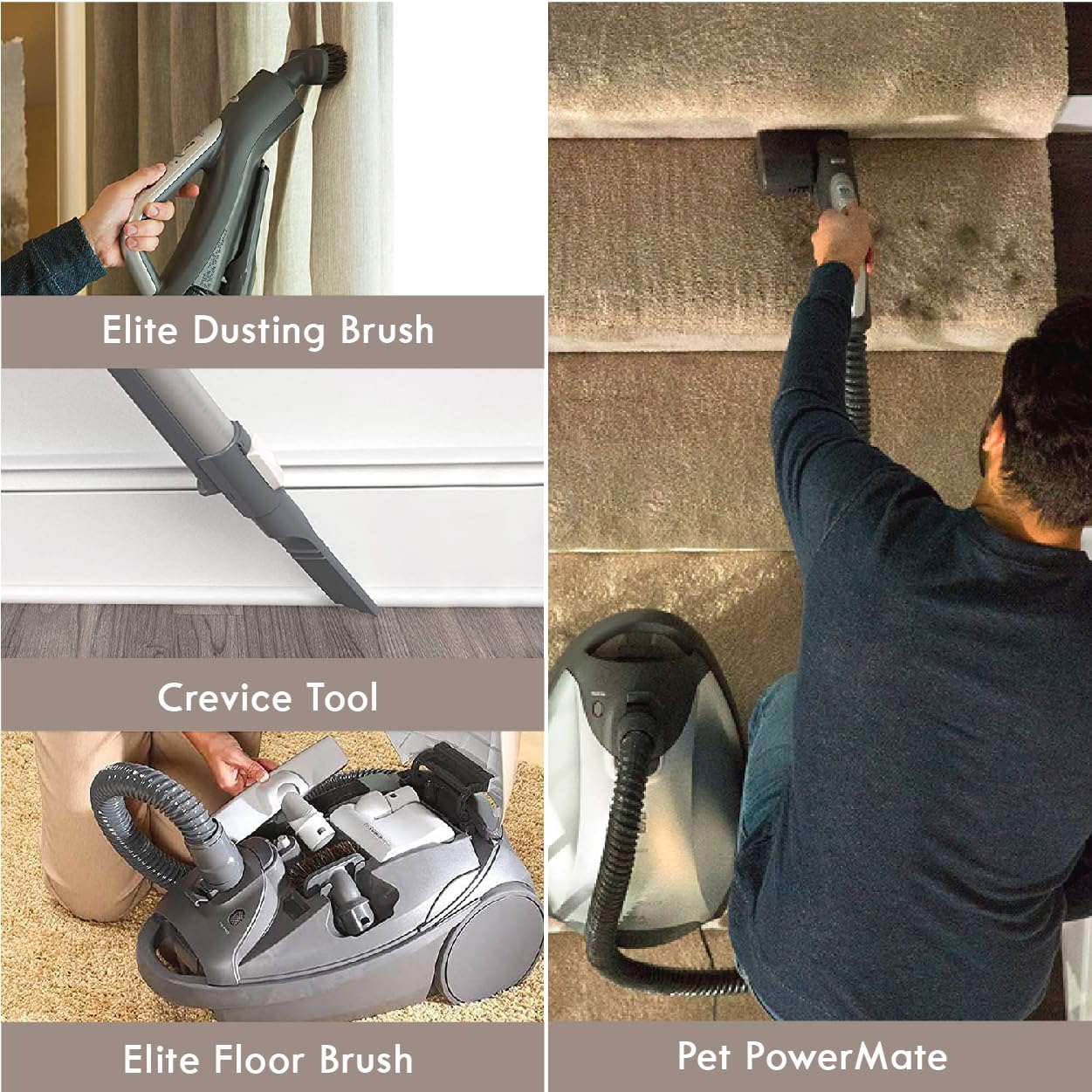 Kenmore Elite 700 Series Bagged Canister Vacuum with 2-Motor System, Powerful Suction, HEPA Filter, Pet PowerMate for Pet Hair, Thick Carpet, Hard Floors, Stairs and More, Gold