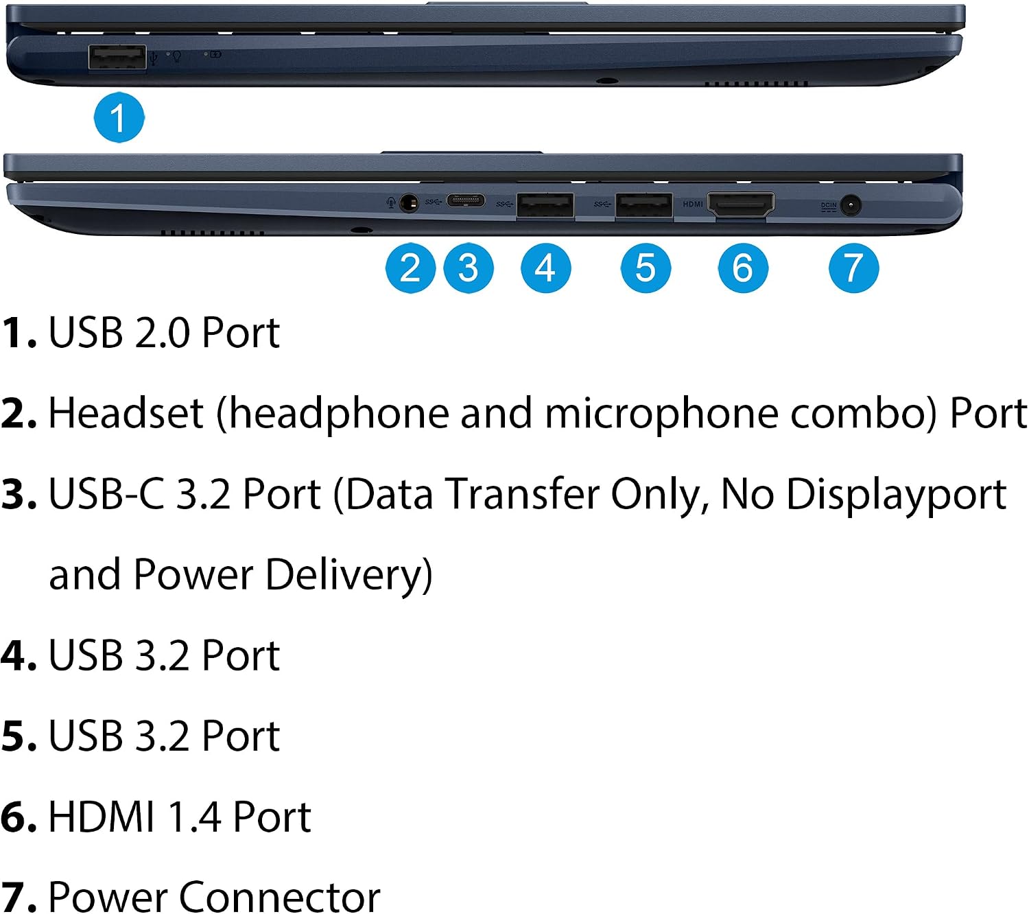 ASUS Vivobook 14' Laptop, Free Microsoft Office 2024 with Lifetime License, FHD Non-Touch Display, Intel 6-Core i3-1215U 4.4 GHz, WiFi 6E, 16GB RAM, 512GB SSD, 10 hrs Battery, Toree Wireless Earbuds