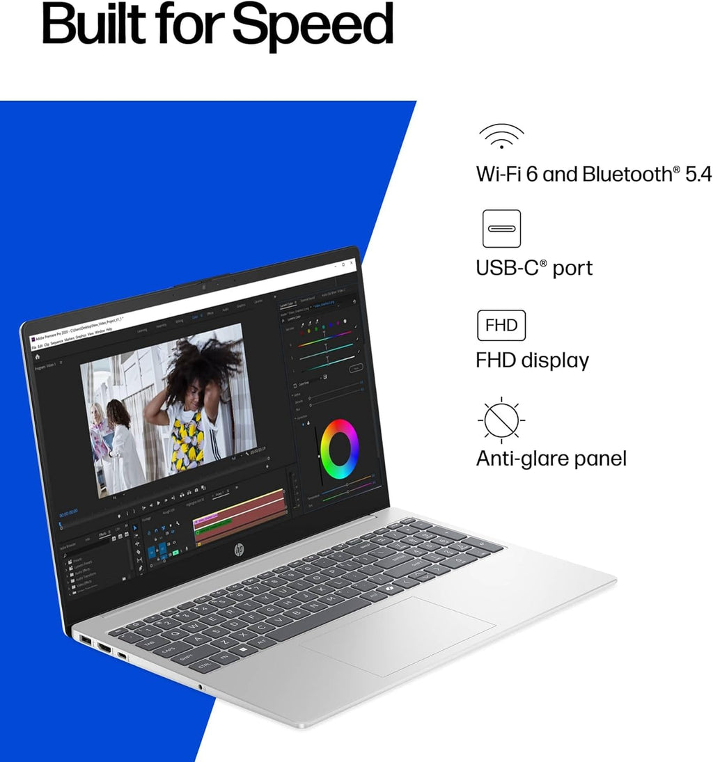 HP Ultra Performance Touchscreen Laptop 2025-2026 Business, Al Copilot, 10-Core Intel Core i7-1355U, 15.6' FHD, 16GB RAM, 1TB Storage (512GB SSD+500GB Ext), MarxsolAdd-on, Win 11 Pro, Lifetime Office