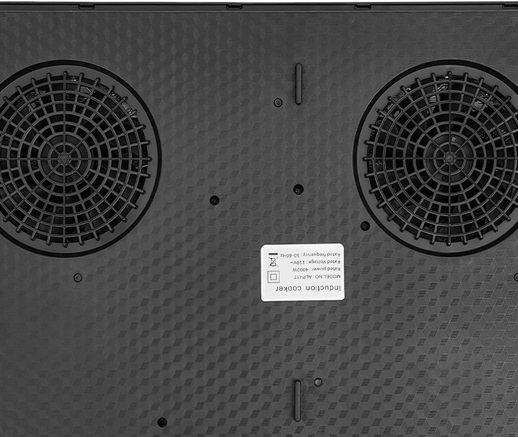 Double Induction Cooktop 2 Burner 2000W Electric Cooktop, Dual Electric Burner Countertop Stove with 2 Hour Timer, Independent Control, Child Safety Lock