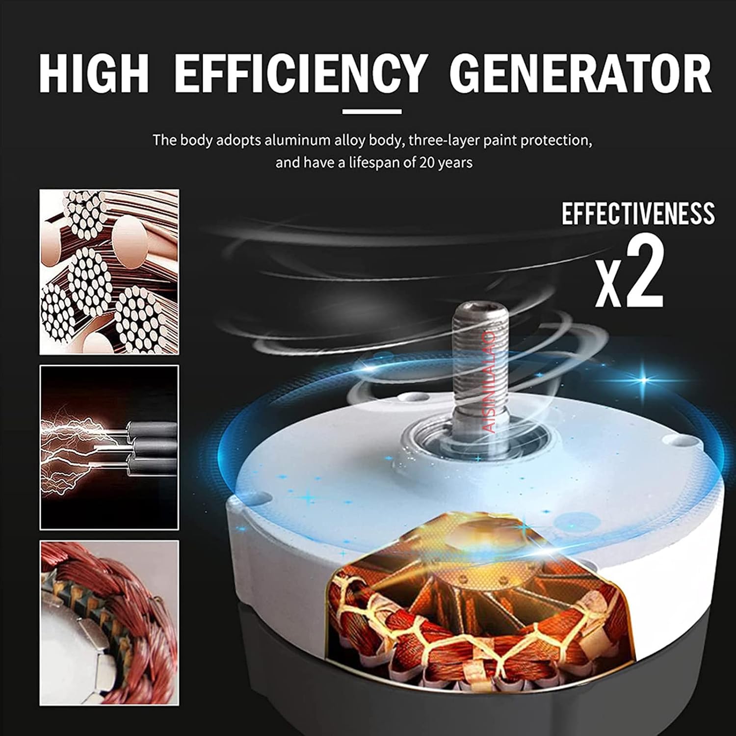 220V-12V Vertical Wind Turbine Generator 3000W 3 Blade Maglev Wind Turbine Noiseless Suitable for Outdoor Street Lighting with Controller,12v