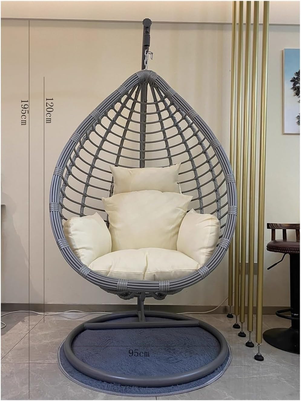 Wicker Chairs Hanging Chair Balcony Household Swing Adult Indoor Hammock Rocking Chair Outdoor Courtyard Patio Chair