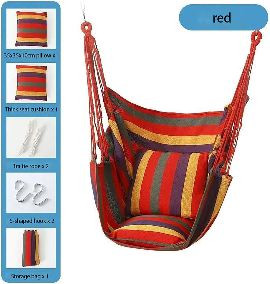 Hammock Swing - Dormitory Hanging Chair, Extended Seat Indoor Lazy Stool, Rocking Chair for College Students, Comfortable and Stylish Indoor Seat