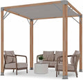 Bali 8 x 8' Cedar Pergola - Easy to Assemble. Western Red Cedar, Sunshade Canopy, Sustainably Sourced, Made in Canada. Perfect for Patio, Deck or Backyard.