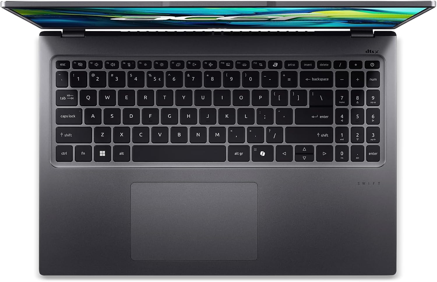 acer Swift Go 16 Intel Evo Edition Laptop | 16' 1920 x 1200 Touch Display | Unlock AI Experiences | Intel Core Ultra 9 Processor 185H | Intel ARC | 16GB LPDDR5X | 1TB SSD | Wi-Fi 7 | SFG16-72T-95Z6
