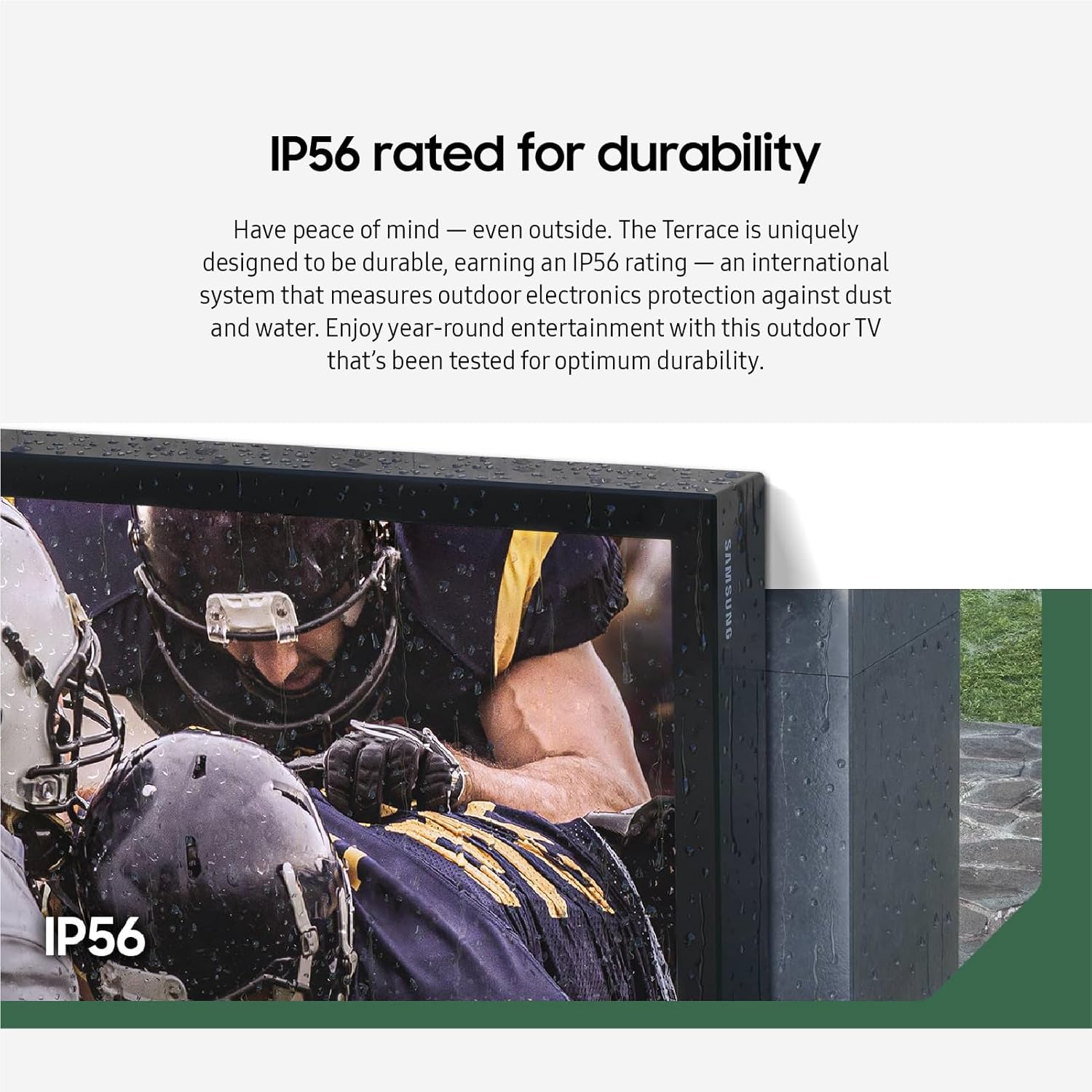 SAMSUNG 65-Inch Class Neo QLED 4K The Terrace Full Sun, Neo Quantum HDR+, Dolby Atmos, Weatherproof, Outdoor TV, (QN65LST9DAFXZA, 2024) 65' & 75' The Terrace Wall Mount