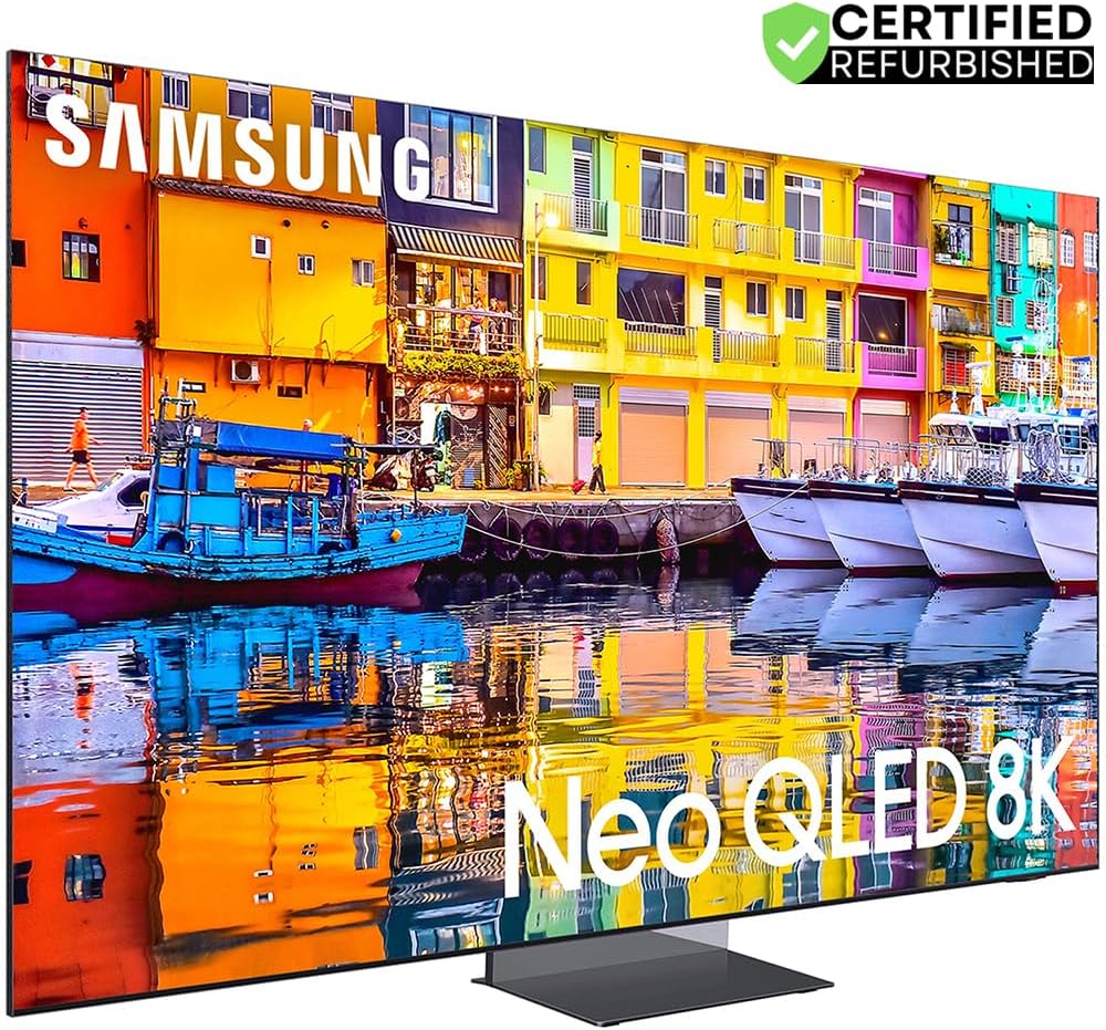 Samsung (Refurbished QN65QN900DFXZA 65 Inch Neo QLED 8K Smart TV 2024 2024 Bundle with 2 YR CPS Enhanced Protection Pack (Renewed)