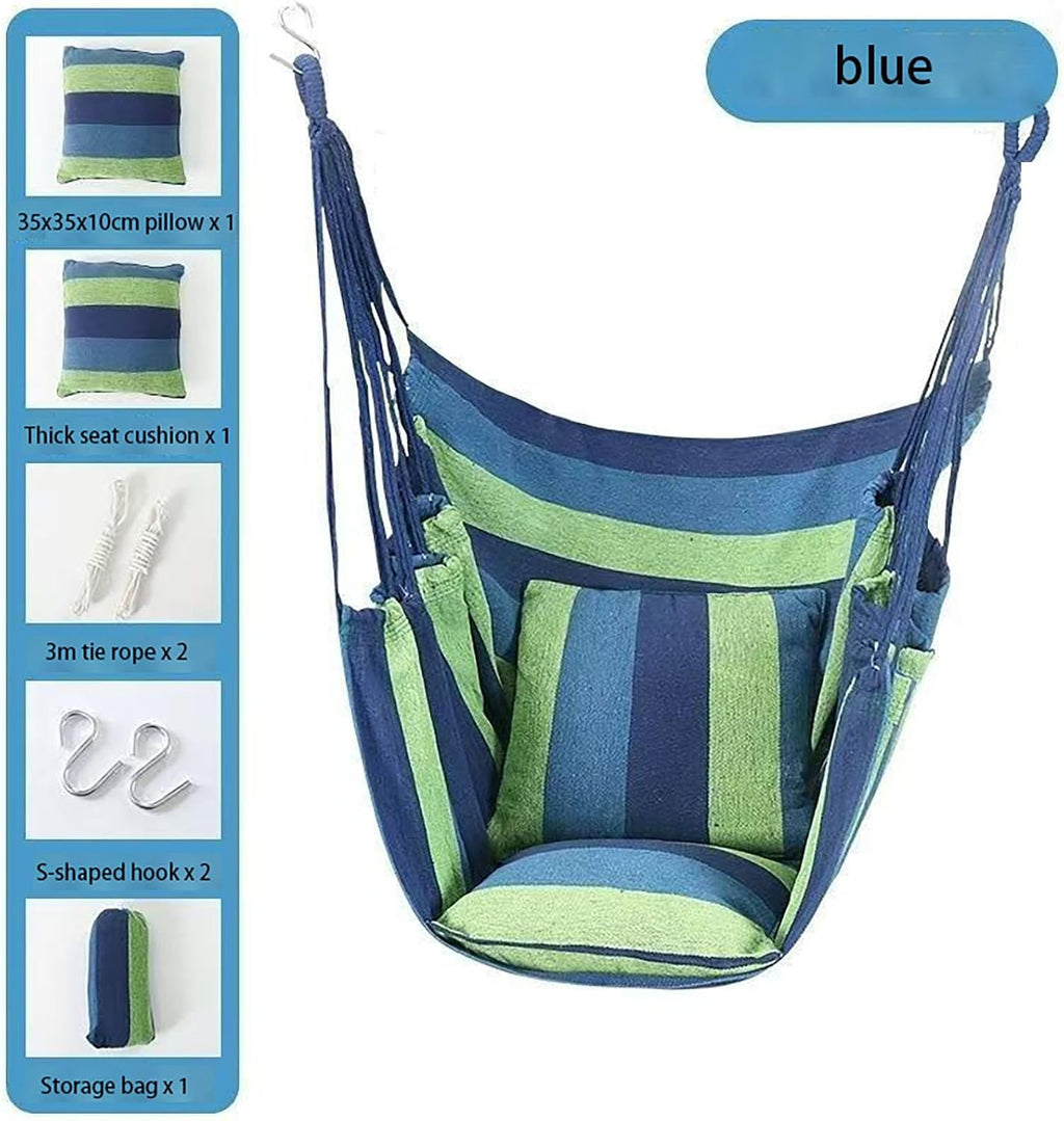 Hammock Swing - Dormitory Hanging Chair, Extended Seat Indoor Lazy Stool, Rocking Chair for College Students, Comfortable and Stylish Indoor Seat