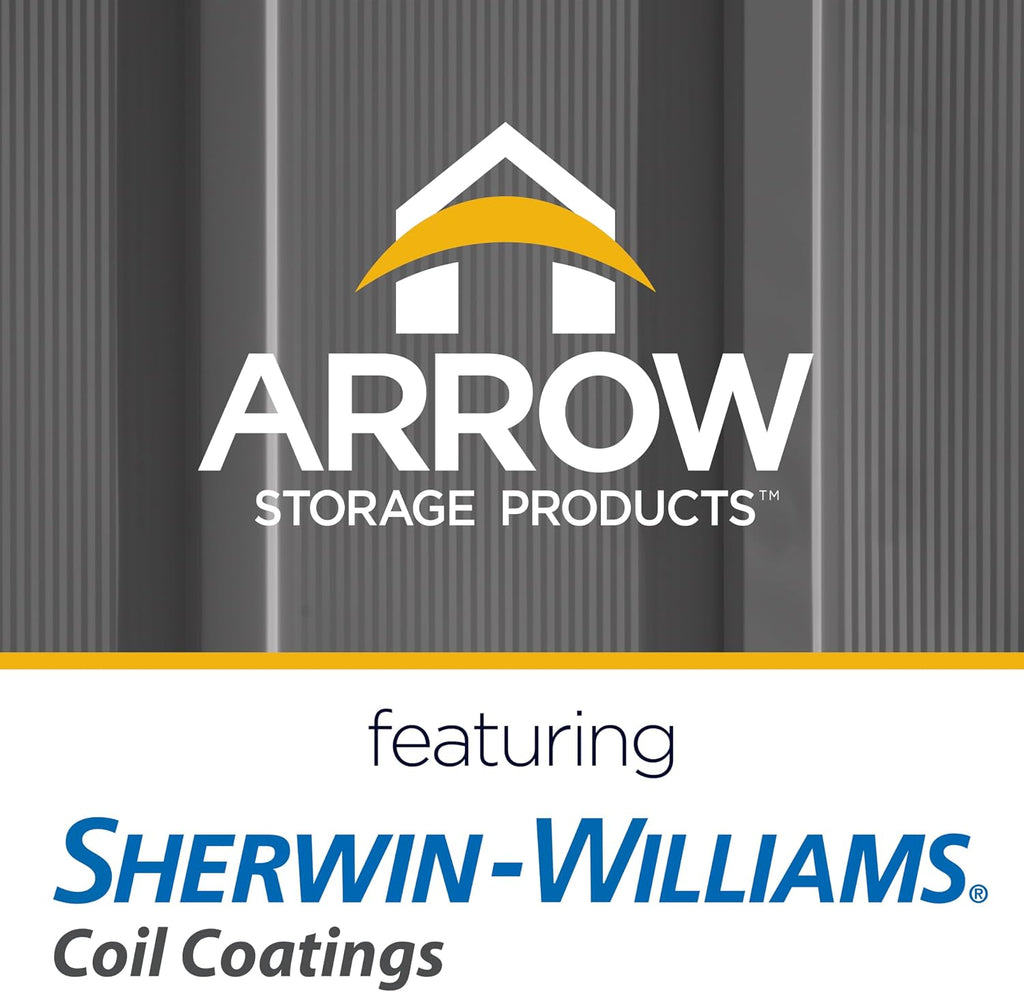Arrow Sheds 6' x 6' Outdoor Steel Storage Shed, Grey