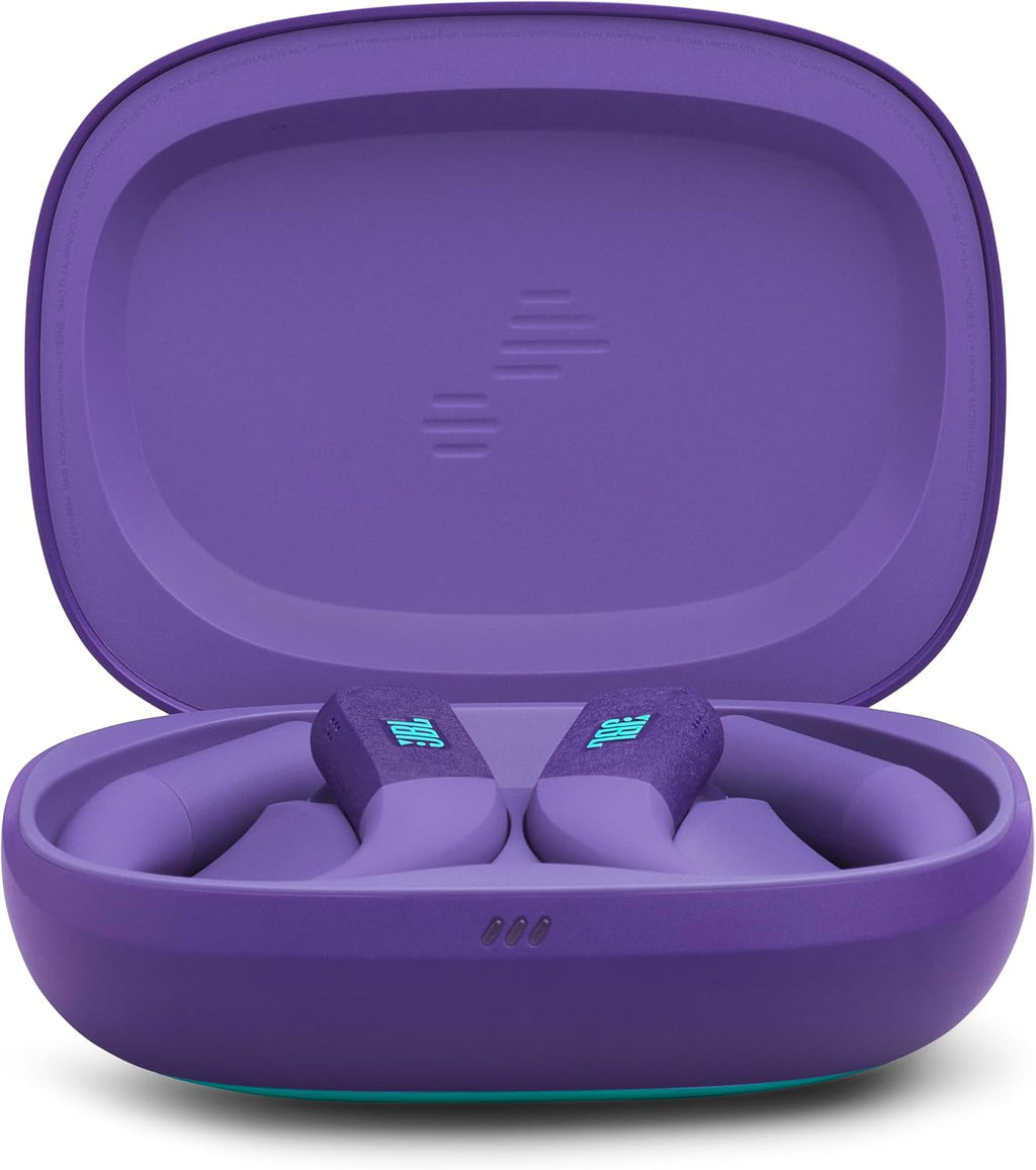 JBL Endurance Peak 4 - True Wireless Noise Cancelling Sport Earbuds, Up to 48Hrs Total Playback, Water & dust Proof (IP68), Secure fit with TwistLock™ Design, & 6 mics for Perfect Calls (Purple/Teal)