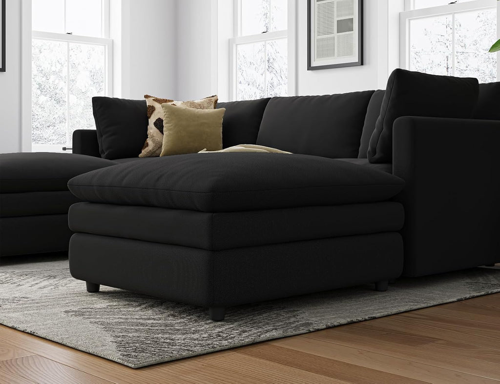Txtin's Sectional Couches for Living Room U Shaped Cloud Couch with Ottoman Deep Plush 5 Seats Sofa Modern Sofa for Apartment