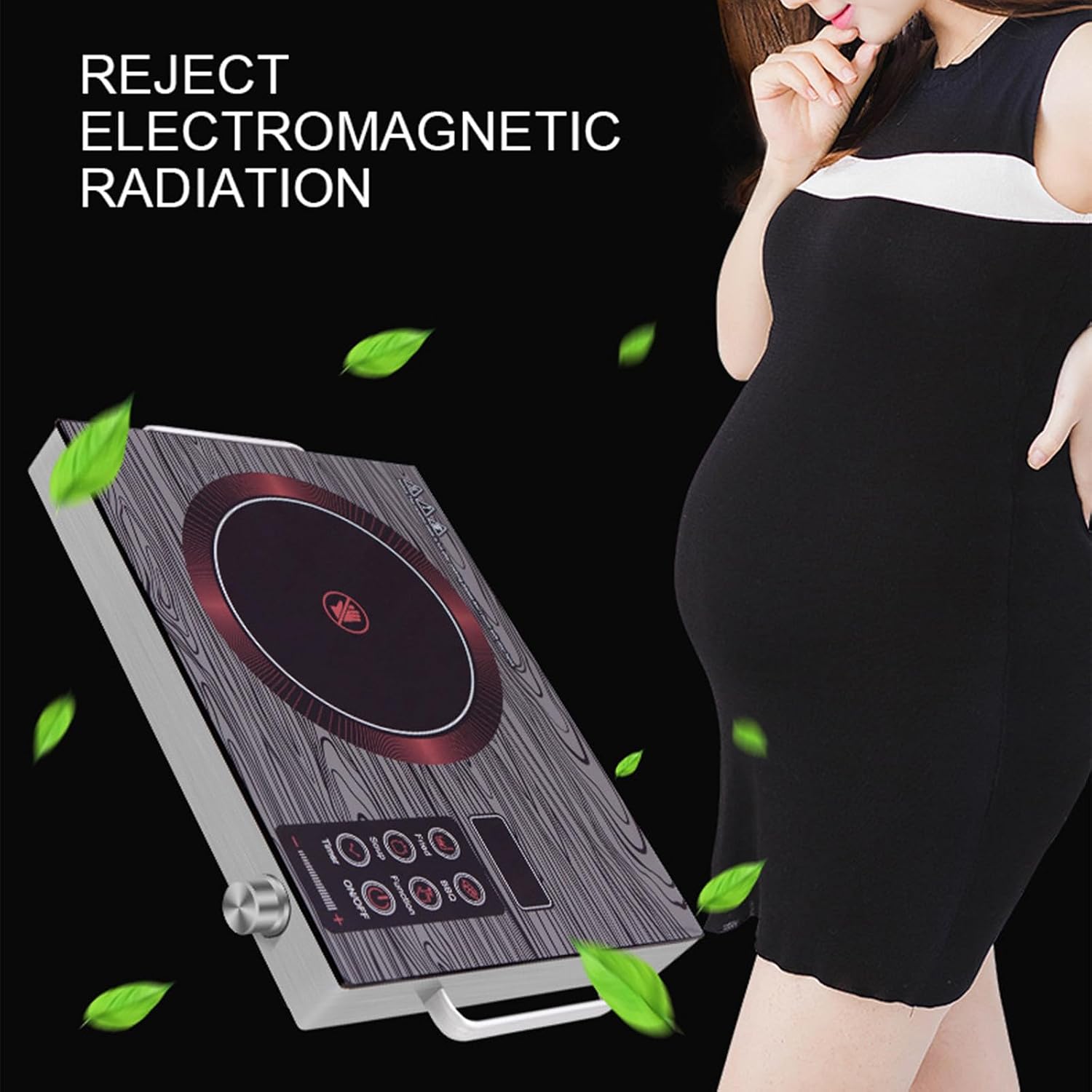 3500W Portable Induction Cooktop Timer Temperature Control Induction Cooktop Intelligent Touch Control Heating Plate for Kitchen Cooking