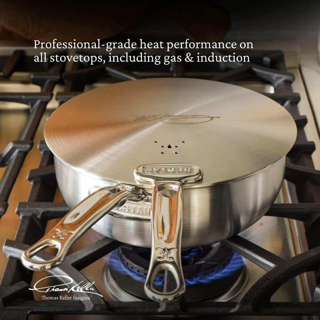 Thomas Keller Insignia by Hestan - Stainless Steel 11 Piece Cookware Set, Induction Cooktop Compatible