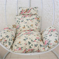 Egg Chair Cushion, Soft and Comfortable Hanging Basket Chair Cushion, Outdoor Recreation Egg Swing Chair Cushion(Rose Flower)