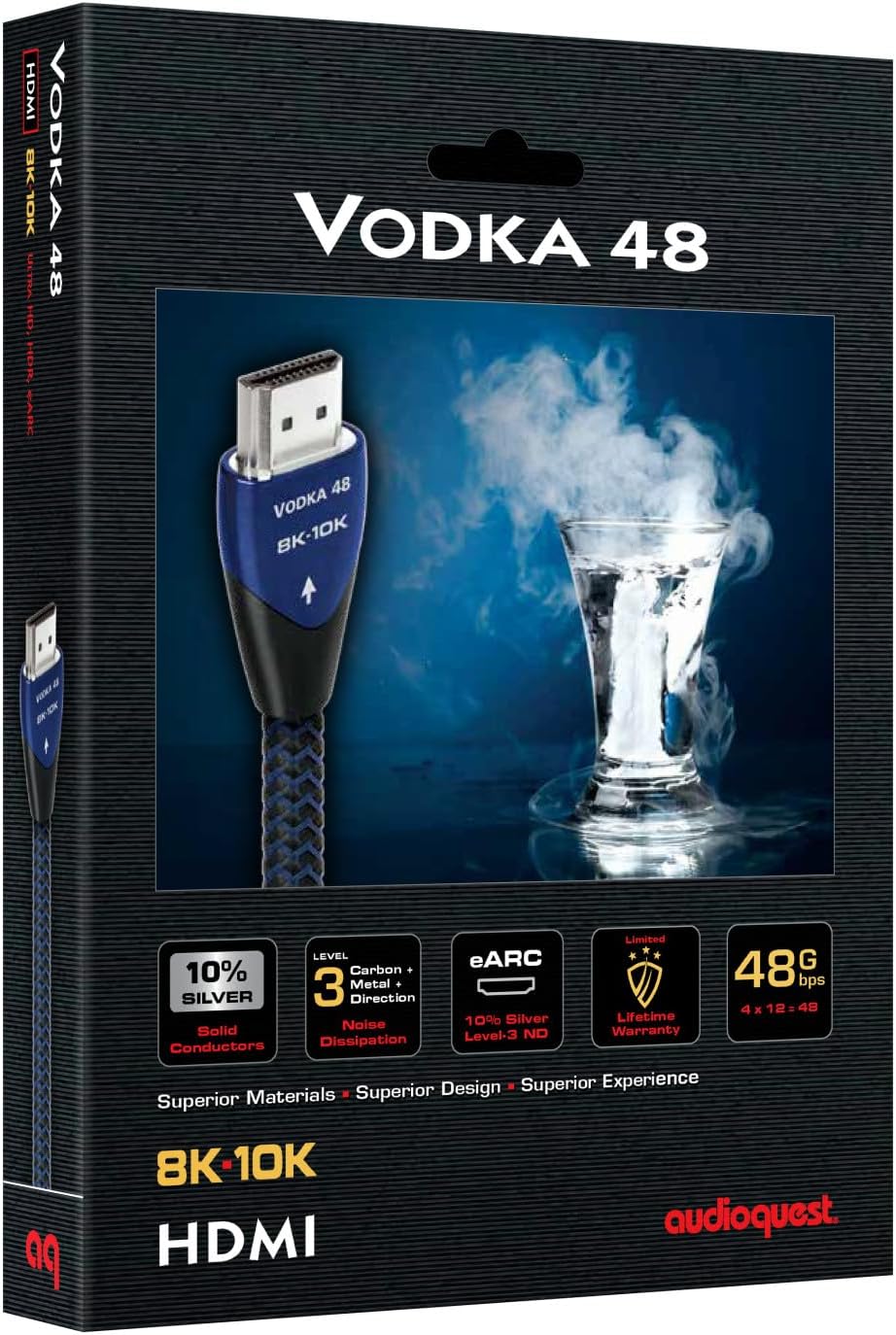 Samsung QN65S95FAFXZA 65 Inch OLED HDR Pro 4K Smart TV with an AudioQuest 2.25M 48Gbps Vodka HDMI Cord (2025)