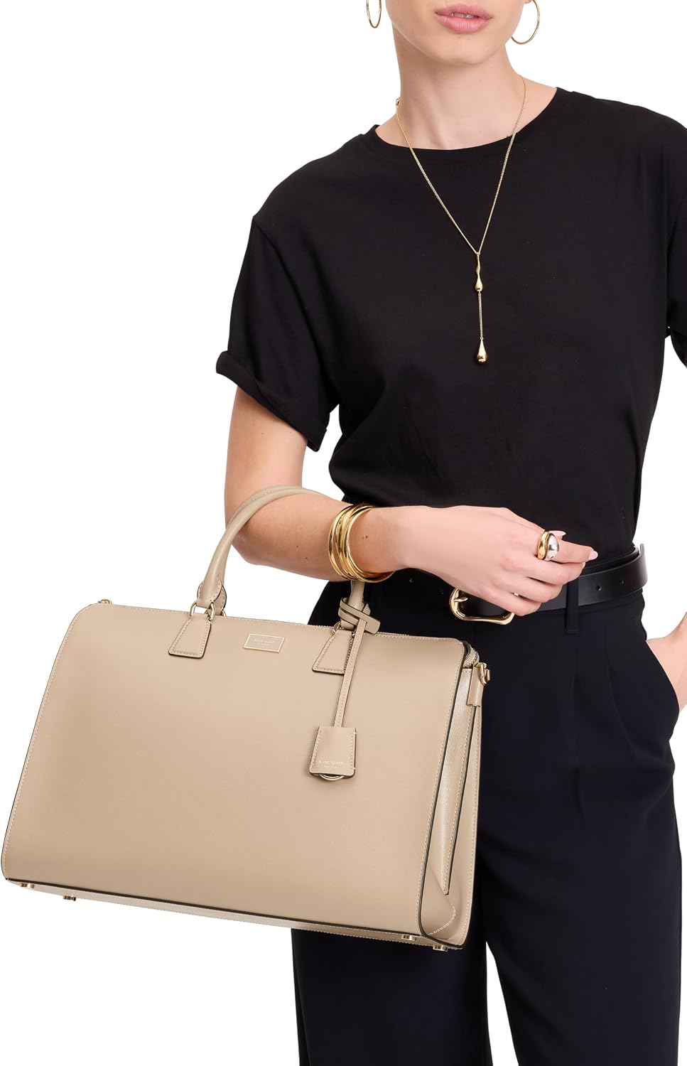 kate spade new york womens Serena Saffiano Leather Laptop Bag