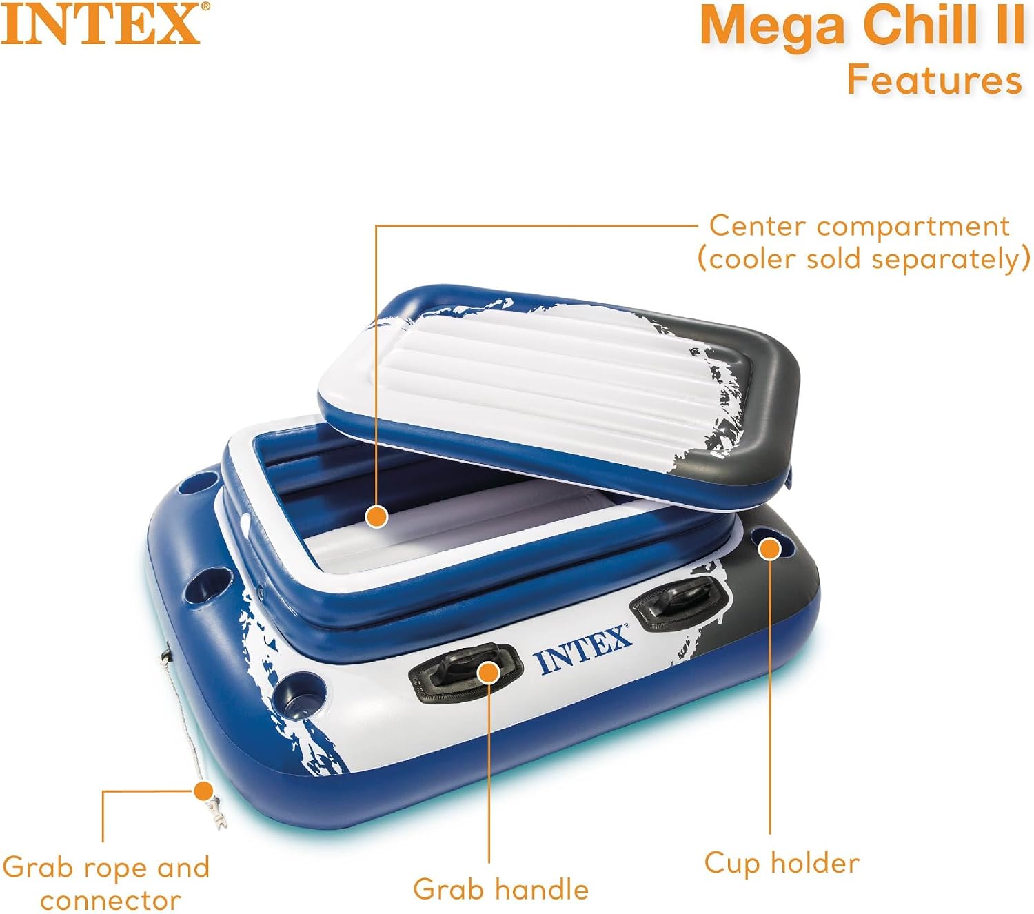 Intex 26333EH Ultra XTR 20ft x 48in Above Ground Swimming Pool Set with Sand Filter Pump, Inflatable Lounge Pool Recliners (2-Pack) and Inflatable Beverage Cooler