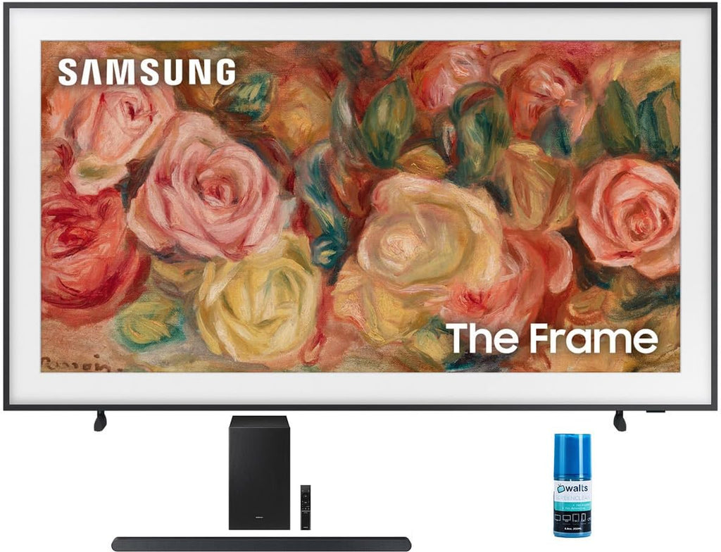 Samsung QN75LS03DAFXZA 75 Inch The Frame 4K Smart Quantum HDR TV with a Samsung HW-S700D 3.1Ch Ultra-Slim Soundbar and Subwoofer and Walts HDTV Screen Cleaner Kit (2024)