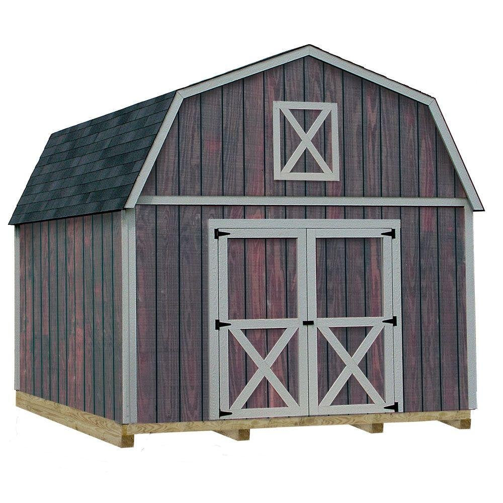 Best Barns Denver 12 ft. x 20 ft. Wood Storage Shed Kit with Floor Including 4 x 4 Runners Denver_1220df