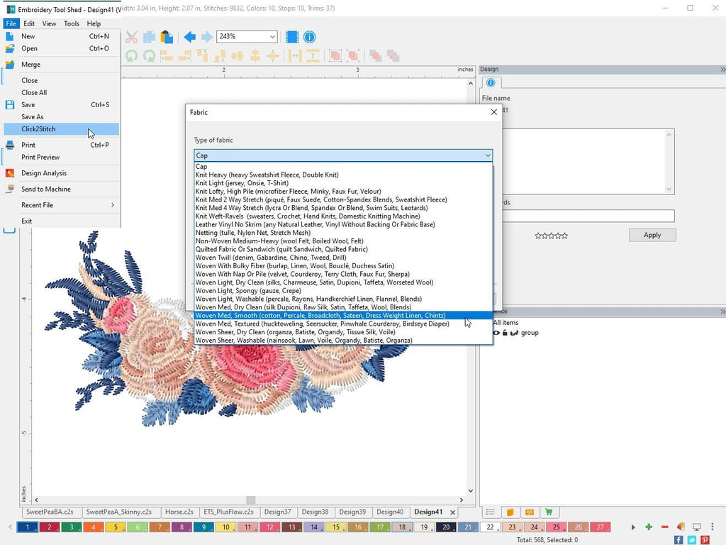 Embroidery Tool Shed PLUS - Machine Embroidery Editing Software for PC & MAC