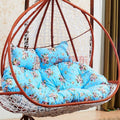 WEIGE Rocking Chair Cushion.Thick 2-Person Seater.Egg nest Basket Hanging Egg Hammock seat Cushion Removable Washable.not Standing.no Chair C 140x110cm (55x43inch)