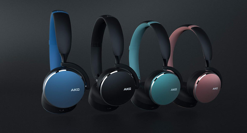 AKG Y500 On-Ear Foldable Wireless Bluetooth Headphones - Pink (US Version)