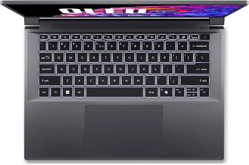 Acer Swift X 14 Laptop | 14.5' OLED 2880 x 1800 120Hz Calman Verified | Unlock AI Experiences | Intel Core Ultra 7 Processor 155H | NVIDIA GeForce RTX 4060 | 16GB LPDDR5X | 1TB SSD | SFX14-72G-77NJ