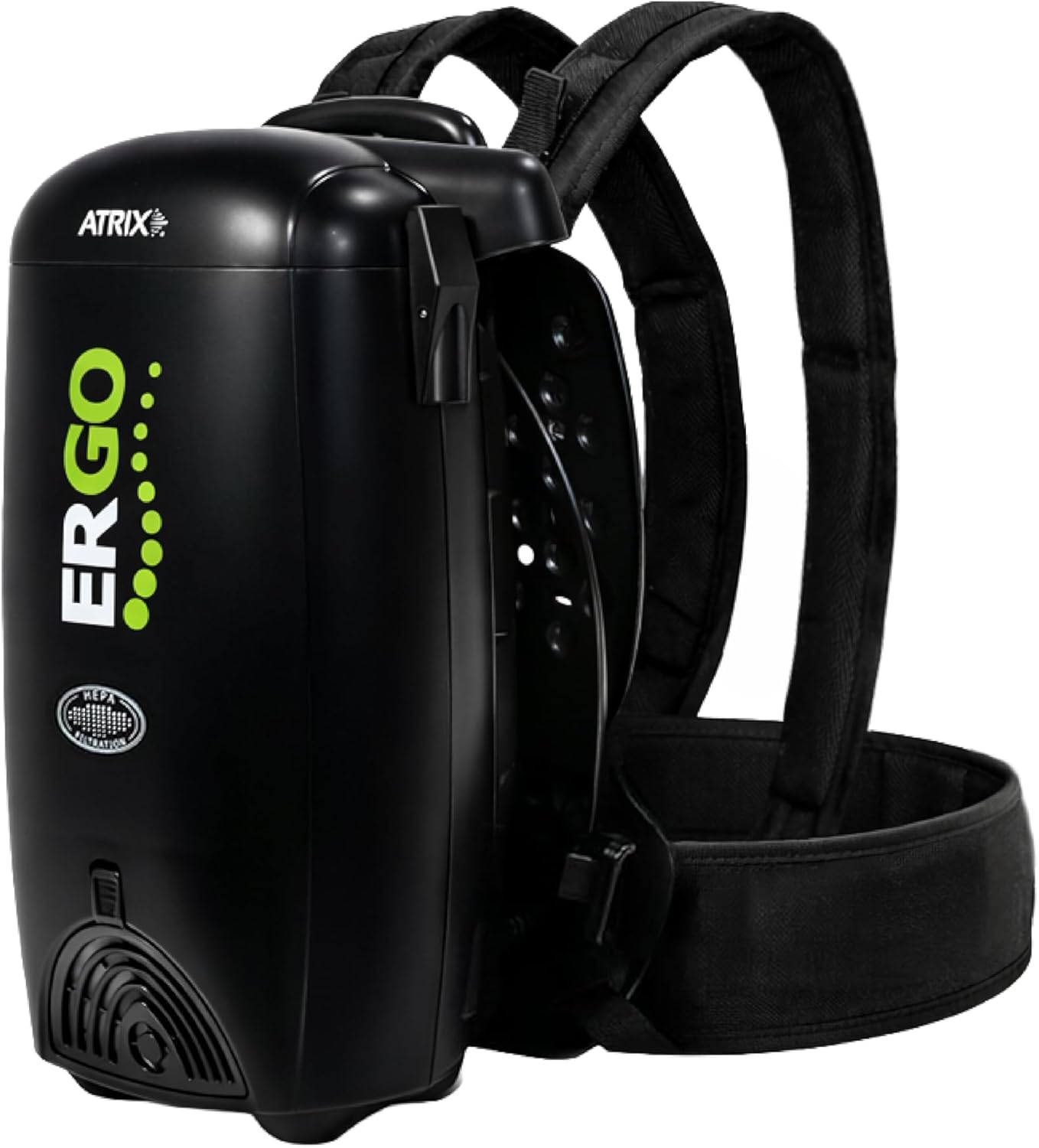Atrix Ergo Backpack Canister Vacuum, Portable Cleaner with Attachments for Professional and Residential Use, VACBP1 Standard Bundle