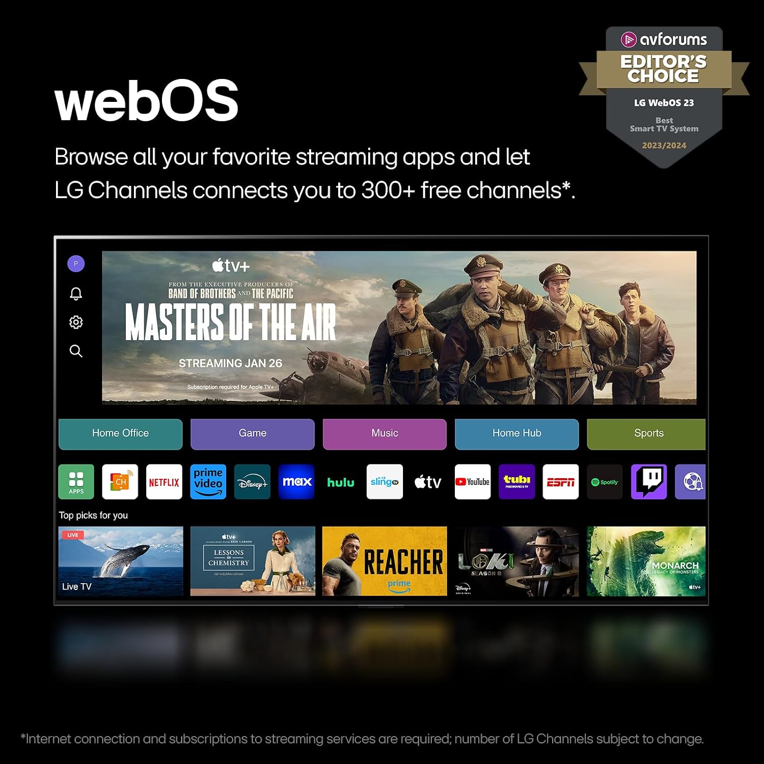 LG 65-Inch Class QNED90T Series Mini LED Smart TV 4K Processor Flat Screen with Alexa Built-in (65QNED90TUA, 2024),LG 7.1.3 ch. Sound Bar with Wireless Dolby Atmos and Rear Speakers