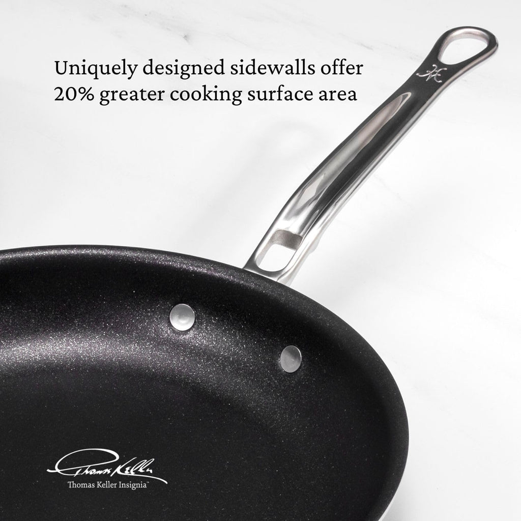 Thomas Keller Insignia by Hestan - Stainless Steel Frying Pan Set with TITUM Nonstick System, Induction Cooktop Compatible, Made without PFOAs (8.5' & 11')