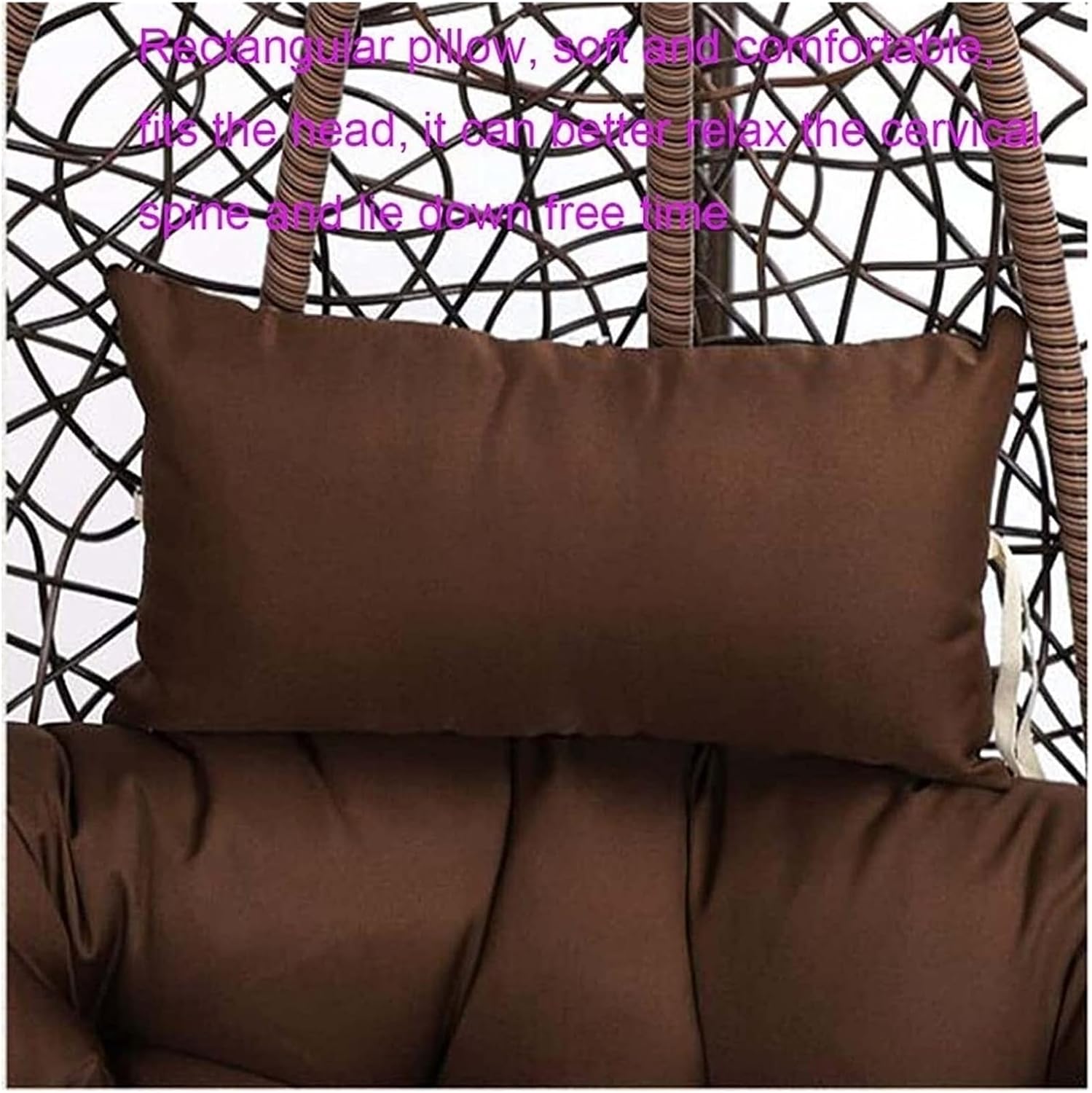 Hammock Chair Cushion, Oversized Papasan Rocking Chair Cushion, Thickened Hanging Basket Seat Cushion, Patio Egg Swing Chair Cushion for Porch, Gargen, Lawn
